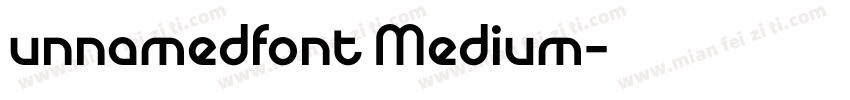 unnamedfont Medium字体转换